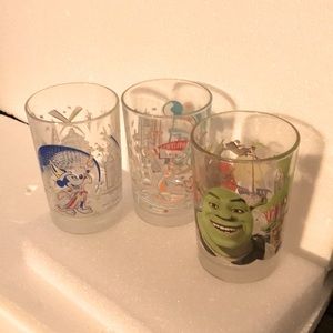 Vintage Disney world McDonalds glasses gently used